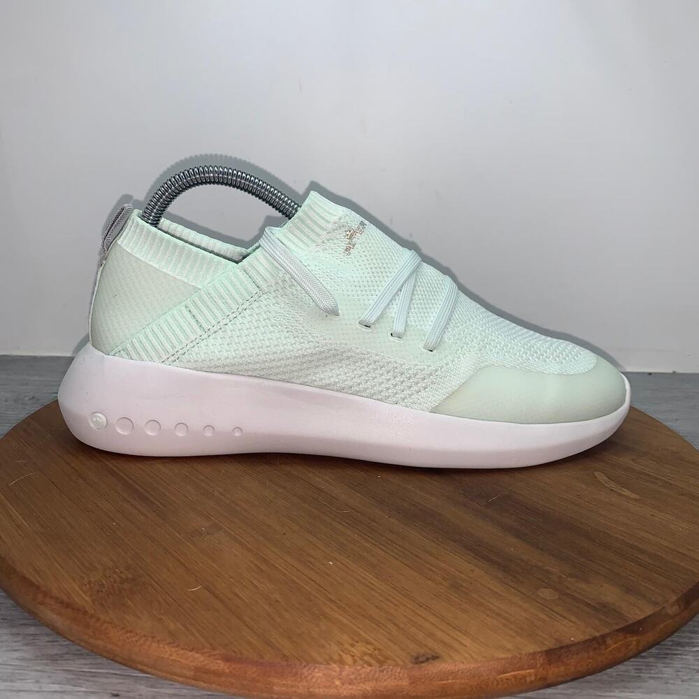 Peter Millar Women’s 9 Sooth Green Knit Slip On Sneakers Golf Shoes LS21EF01